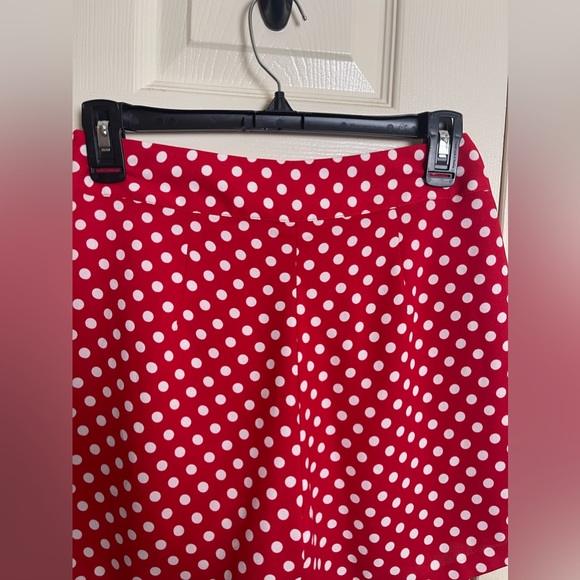Disney Minnie Mouse LC Lauren Conrad Red White Polka Dot Bow Shorts Size XS - Picture 6 of 9